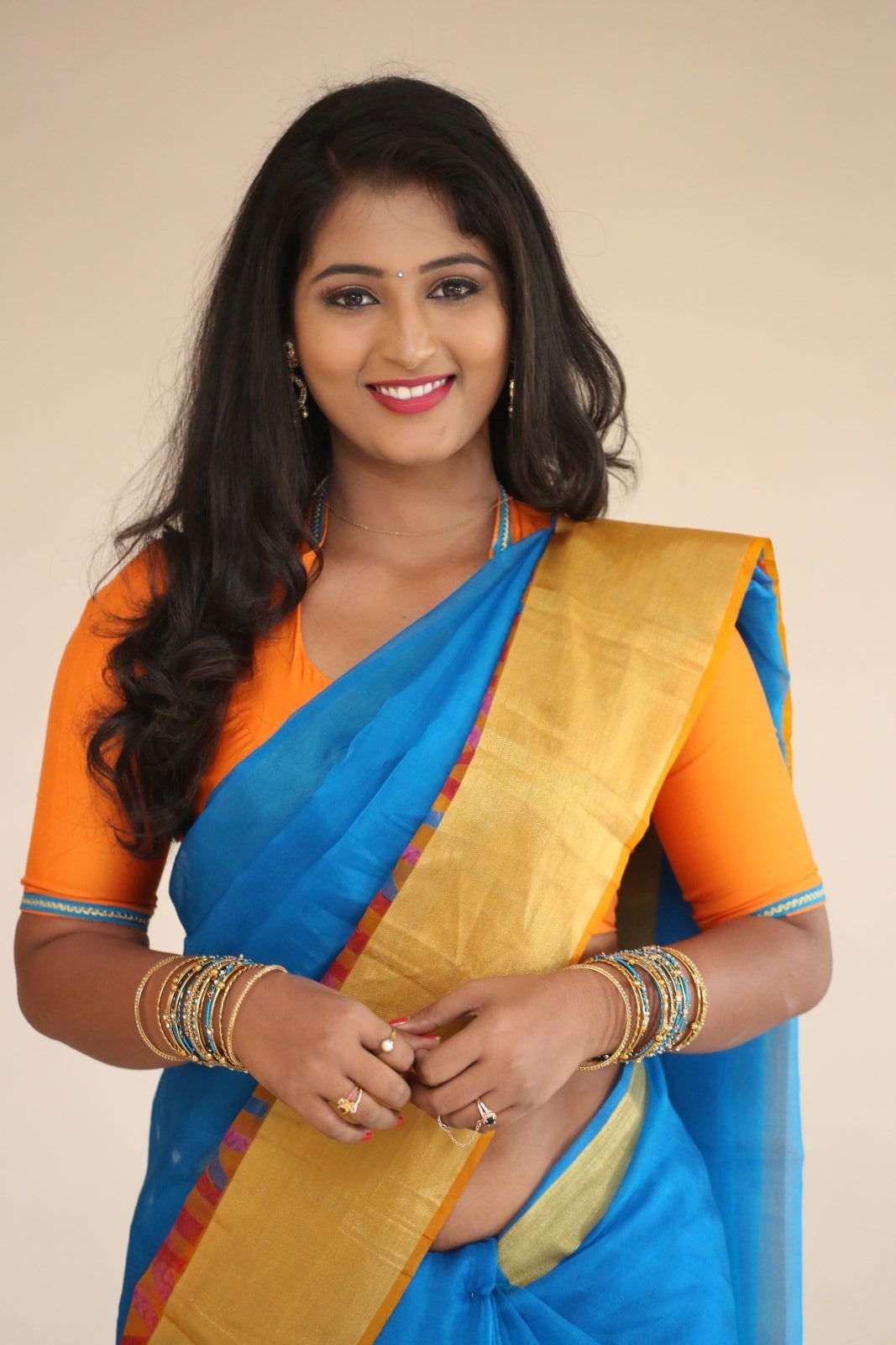 Telugu Actress Teja Reddy Saree Photos (8)